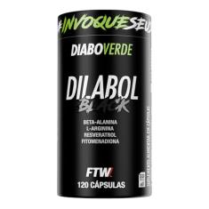 FTW Dilabol Black Diabo Verde 120 Cápsulas, Suplemento Pré-Treino com Beta-Alanina, L-Arginina, Resveratrol, Vitaminas C e K para Desempenho e Performance nos Treinos