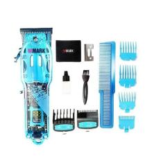 Máquina De Cortar Cabelo Wmark Ng 408 Azul Bivolt