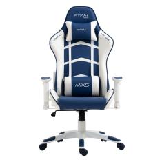 Cadeira Gamer MX5 Giratória Branco e Azul Marinho MYMAX