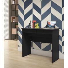 Escrivaninha Mesa PC Australia 2 Gavetas cor Preto - Comprar Moveis em