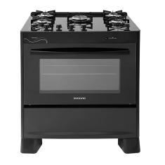 Fogão 5 Bocas Neo Glass Mesa Vidro Suggar Bivolt Preto