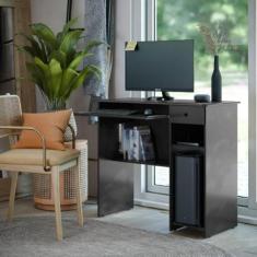 Mesa Para Computador Viena Com Gaveta, Nichos e Suporte para Teclado R