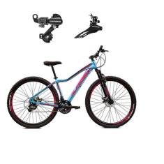 Bicicleta Aro 29 Alfameq Pandora Feminina Alumínio 21v Câmbios Shimano Freio a Disco-Feminino