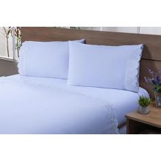 Jogo Lençol Casal Viúva 2,03Mx1,20Mx40Cm 4 Peças 180 Fios - Mtr Enxova