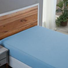 Lençol de Algodão 200 Fios Solteiro Toque Macio Roupa de Cama Box com 