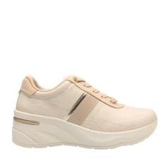 Tênis Feminino Comfortflex Casual Anabela Bege - 2452401-Feminino