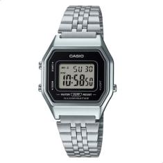 Relógio de Pulso Casio Feminino Preto Vintage Digital LA680WA-1DF