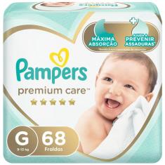 Fralda Pampers Premium Care Jumbo Tamanho G 68 unidades