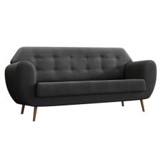 Sofá 3 Lugares Beegees Velosuede Grafite