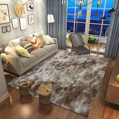 Tapete de Sala Felpudo Sedoso 1,50mx2,00m Bege Casa Dona