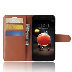 Capa para LG LV3 2018 Capa flip carteira de couro para LG LV3 2018 capa de proteção de telefone A capa com design de slot para cartão