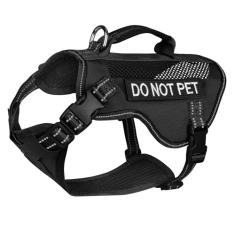 Hanshengday Peitoral tático para cães pequenos, de malha respirável, peitoral tático para filhotes, com alça, coletes refletivos para cães militares para treinamento ao ar livre