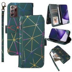 Furiet Capa carteira para Samsung Galaxy Note 20 Ultra 5G com alça de pulso, 9+ compartimentos para cartão de couro PU, capa flip de couro PU, capa para celular Note20 Plus Notes 20Ultra Note20+ U +