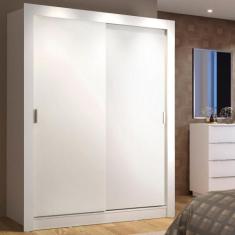 Guarda-Roupa Solteiro Madesa Denver 2 Portas de Correr, Branco