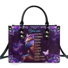 Sistabag Bolsa de couro para mulheres negras - sacolas femininas - presentes de Natal para mulheres, bolsa de Natal para mulheres, Multi, Large