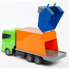 Caminhão Lixeiro Coletor Brinquedo Infantil Interativo - Divplast