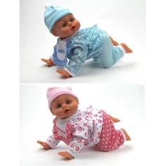 Brinquedo Boneca Bebê  Engatinha  Emite Som E Movimentos - Toy king