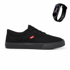 kit Tênis Casual Voe Original Unissex + Relógio Digital Touch-Unissex