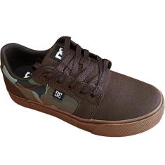 Tênis Dc Shoes Anvil TX LA Camo Marrom Gum-Unissex