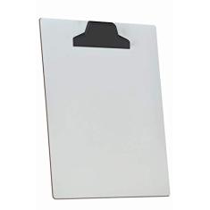 Prancheta Acrimet de mdf branco A4 prendedor plastico 112.0