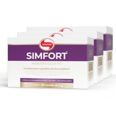 KIT 3 SIMFORT MIX DE PROBIóTICOS VITAFOR 30 SACHêS DE 2G 