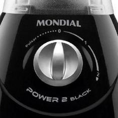 Liquidificador Mondial Power 2I BLACK 370W - L-29 Preto 110 VOLTS, Pre