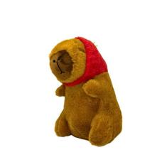 Capivara de Pelúcia Capuz Morango Infantil Encantador 20cm - OMFkids