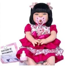 Boneca Bebê Reborn Realista 16 Itens Linda Bolsa Maternidade - Cegonha