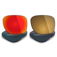 Mryok 2 pares de lentes polarizadas de substituição para óculos de sol Oakley Holbrook LX – Opções