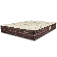 Colchão Casal Ortopédico Firme Espuma D33 Antialérgico Certificado Bege 138x188x24cm - BF Colchoes