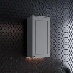 Armário Aéreo De Cozinha 40 Cm Amy Casa 812 Cinza