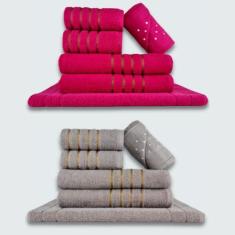 Jogo de Toalhas 12 pçs Coleção Montreal 100% Algodão RS+CZ - Toalhas B