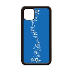Capa Blue Energetic Music 5-le Staff para iPhone 12 Pro Max para Apple Mini Mobile Case