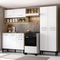 Cozinha Compacta Arizona Classic Com Armário E Balcão - Carraro, Carva