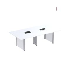 Mesa de Reunião 2400x1400 Mrcpb2414pp Branco/Cinza