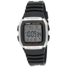 Relógio Masculino Casio Digital W-96H-1AVDF - Prata/Preto