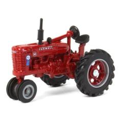 Miniatura Trator Case IH Farmall M Blue Ribbon Service 1/64, Vermelho