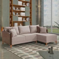 Sofá de Canto 5 Lugares 420cm Atenas - Martins Estofados