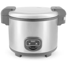 Panela de Arroz Elétrica 7.6L, Aço Inoxidável, 110v, AROMA HOUSEWARES ARC 1130S, Prateado