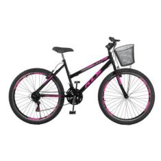 Bicicleta Aro 26 Kls Sport Gold Freio V-Brake Mtb 21 Marchas Feminina,