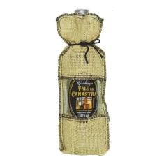 Cachaça Vale da Canastra Prata filtrada do carvão vegetal 670ml - Capa Juta