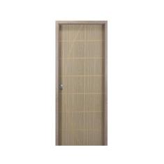 Kit Porta de Madeira Decorada 215x74cm com Batente de Mdf Ultra 16cm N