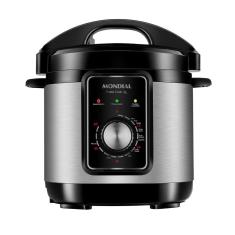 Panela De Pressão Elétrica Mondial Pratic Cook 3l Premium I Pe-47-3l-i Panela Elétrica De Pressão-220v-preto/inox