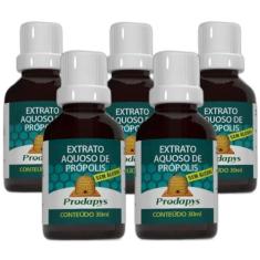 Própolis Extrato Aquoso Sem Álcool 30ml Kit com 5 - Prodapys, Único, U