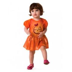 Fantasia De Halloween Bebe Vestido de Abobora - Fantasias Carol FSP, G