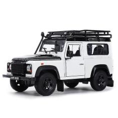 Carro SUV fundido sob pressão Land Rover Defender em escala 1:24 colecionável