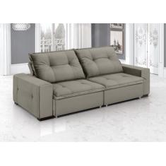 Sofá Aquarius - Retrátil / Reclinável 220 Cm- Veludo - ESTOFADOS GRAFA