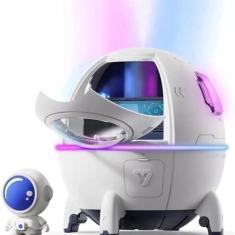 Umidificador Astronauta Usb Grande Capacidade Luz Led - Difusor de aro