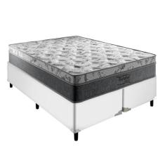 Conjunto Cama Box King Branco Palermo Molas Ensacadas - Portobel