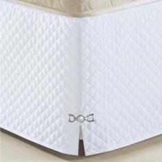 Saia Para Cama Box King Size Veneza Branco